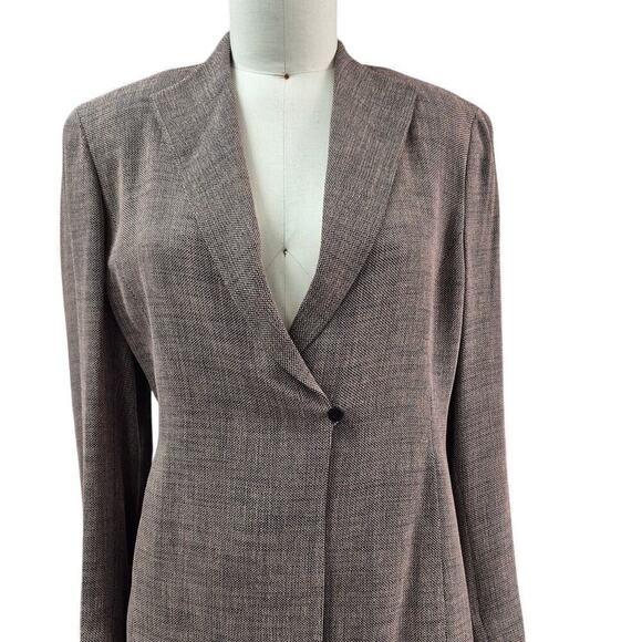 NWT DONCASTER Rayon Blend Ladies 3 pc Skirt/Pants Suit Brown/Peach Plus Sz 18 - Picture 2 of 13